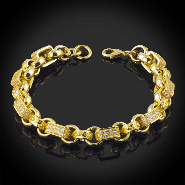 18ct gold bonded gypsy bracelet