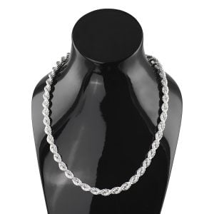 Sterling silver large 30 inch rope chain.