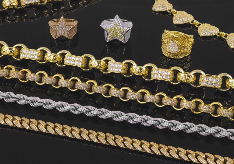 Iced out jewellery collection.